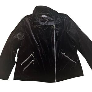 Bagatelle Black Women's Velvet Jacket Size 1X